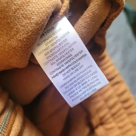 Windsor Brown Boxy Sherpa Winter Full Zip Jacket Womens Size Large Pockets Nwt - Picture 3 of 7